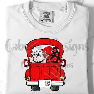 Bulldog Football Truck Digital Design png jpeg