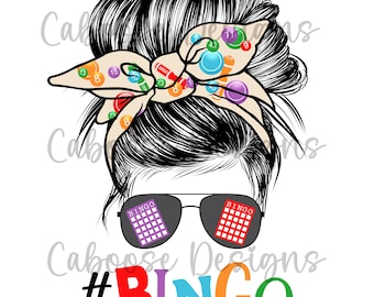 Design digital de coque bagunçado de bingo png jpeg