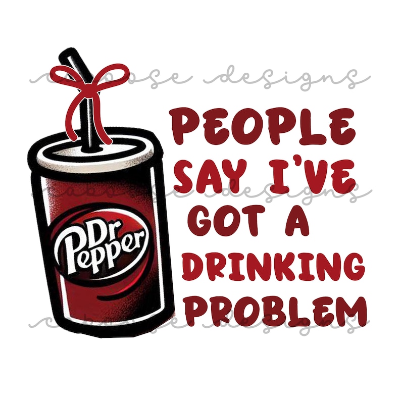 Drinking Problem Digital Design Png Jpg - Etsy