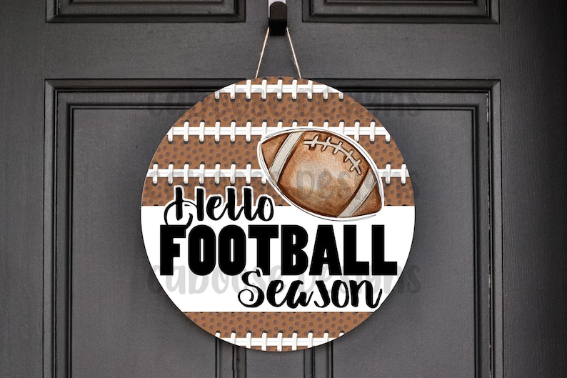 Football Season Door Sign Digital Design Png Jpg - Etsy