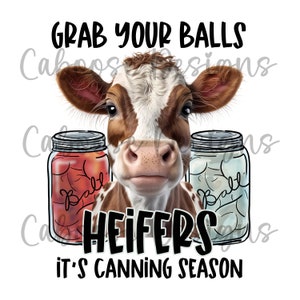 Canning Season Cow Digital Design png jpeg