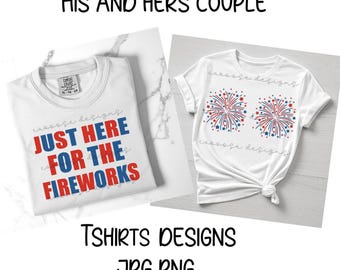 Funny Couples Fourth of July Digital shirt designs png jpg