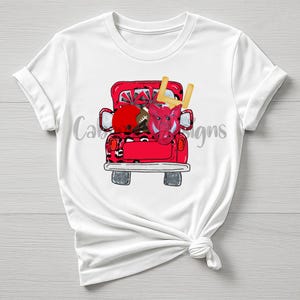Black and Red Hog Truck Digital Design png jpeg