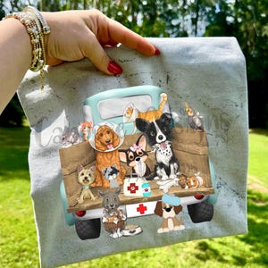 Vet Truck Digital Design png jpeg