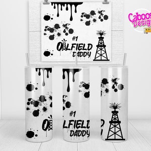 Oilfield Daddy 20oz Skinny Tumbler Digital Design png