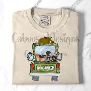 Hog Hunting Truck Digital Design png jpeg