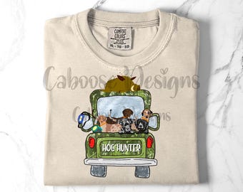 Hog Hunting Truck Digital Design png jpeg
