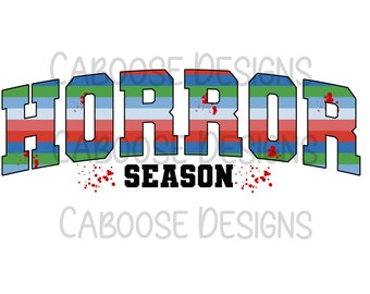 Horror Season Chucky Stripes digital design png jpg