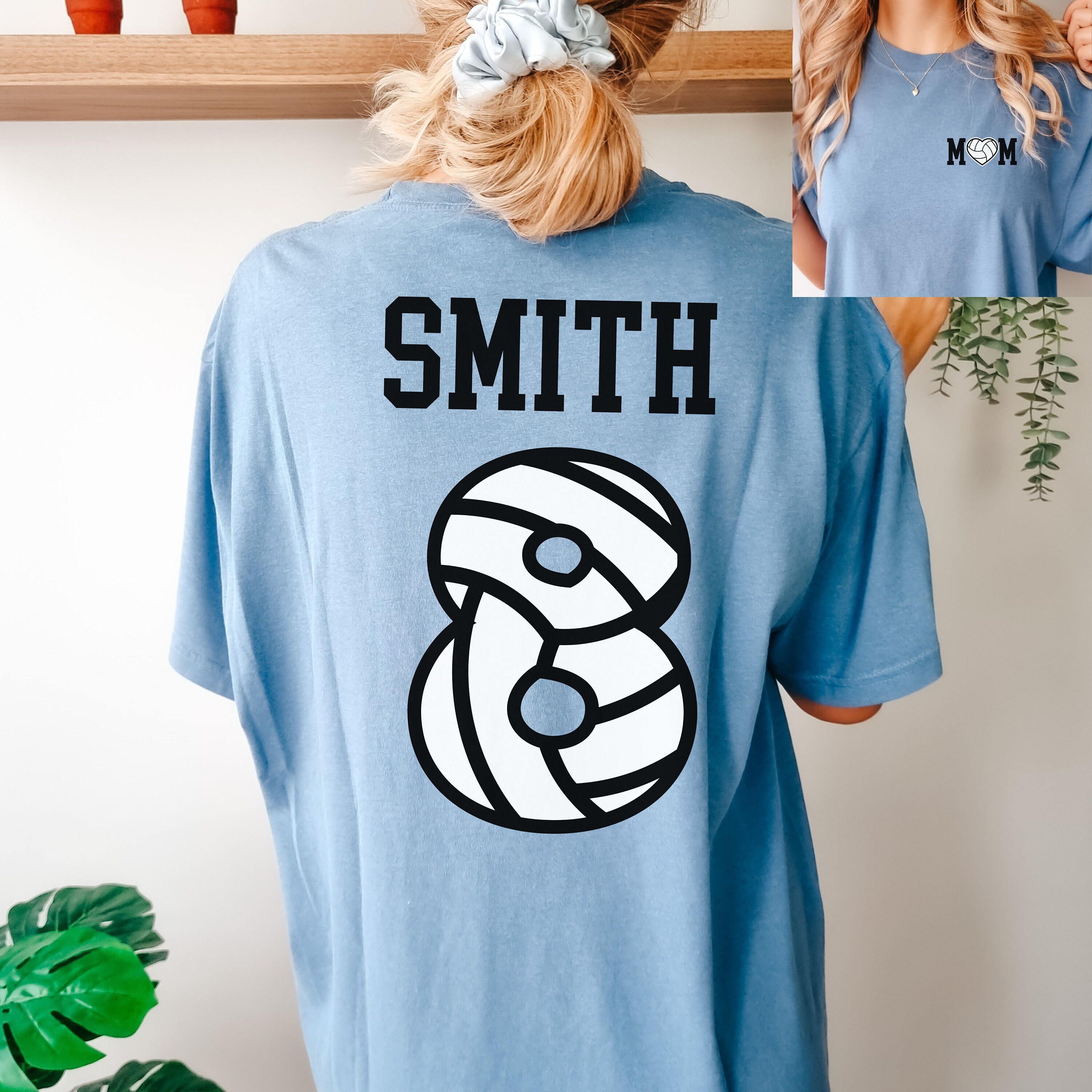 Volleyball Mom Shirt Custom Volleyball Mom Shirttshirt for Etsy