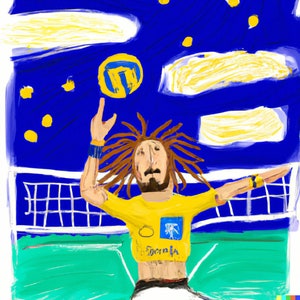 de volleyballer van Van Gogh