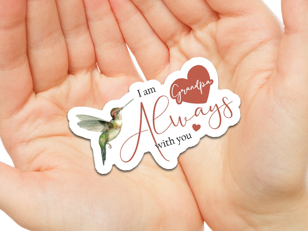 Grandpa Hummingbird Memorial Decal | Hummingbird Remembrance Gift | in ...