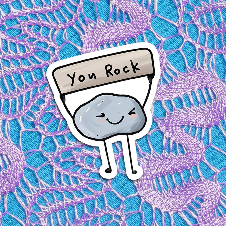 You Rock Sticker: Motivational Laptop, Water Bottle Decal - Dishwasher ...