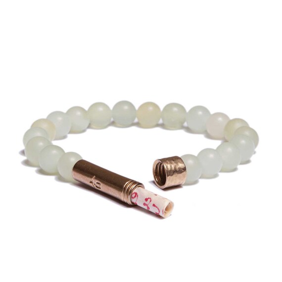 Matte Light Jade Wishbeads Bracelet Wish Bracelet Intention