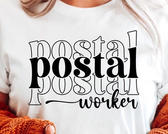 Postal Worker Svg, Mail Lady Svg, Mail Carrier Svg, Essential Worker, Post Office Design, Digital Download