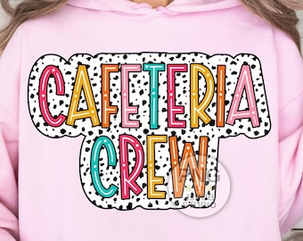 Lunch Lady Png, Cafeteria Crew Sublimationsdesigns, Dalmatiner Punkte, Schul Cafeteria Worker Png, Retro Groovy, Druckdatei digitaler Download