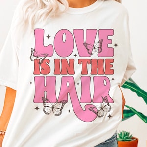 Hairstylist Png, Hairdresser Sublimation Designs, Hair Stylist Png, Hair Hustler, Retro Groovy Stacked, Butterfly, File Digital Download