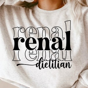 Renal Dietitian Svg, Renal Dietitian Gift, Nutritionist Svg, Registered Dietician Svg Png, Retro Groovy Stacked, File Digital Download