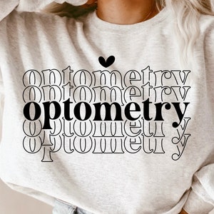 Optometry Svg, Optician Svg, Eye Doctor Svg, Optometrist Svg Png, Ophthalmologist Design, Retro Groovy Stacked, Digital Download File