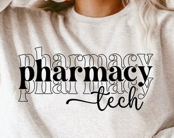Apotheek Tech Svg, apotheker technicus Svg, Pharm Tech Svg, apotheker Svg, apotheek Squad Design, retro groovy gestapeld, sublimatie png