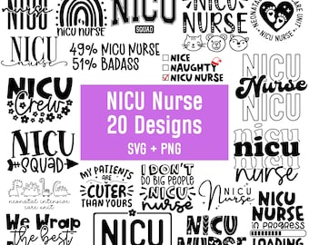 NICU-sjuksköterska Svg-paket, neonatal intensivvårdsavdelning Svg, neonatal ICU-sjuksköterska, NICU-crew Squad Svg för tröja, nyfödd baby liten mänsklig sjuksköterska