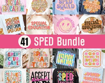 Sped Png Bundle, Special Education Sublimation Designs, Sped Teacher Png, Team Squad Crew, Choose to Include Png, Inclusion Matters Png