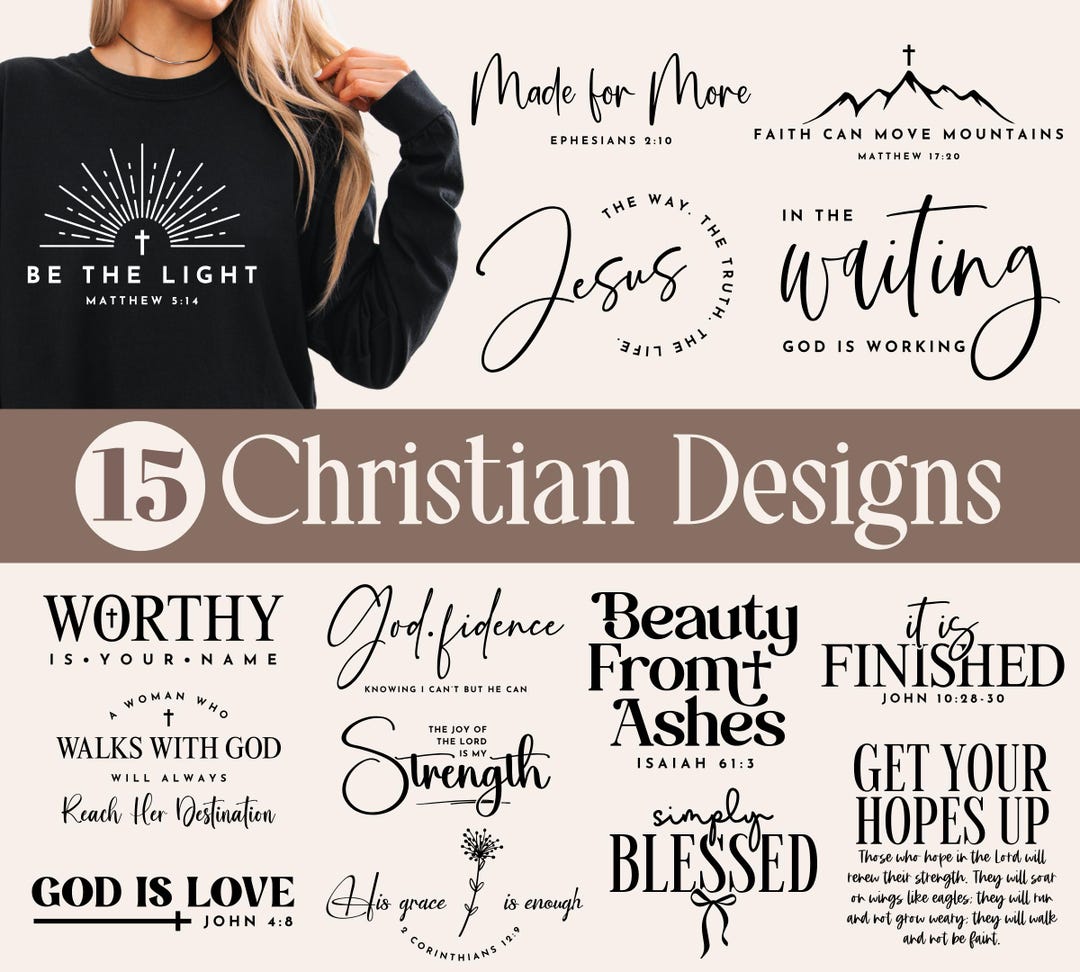 Christian Svg Png Bundle, Religious Svg, Faith Svg, Love God Jesus Svg ...