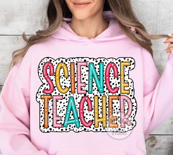 Science Teacher Png, Science Teacher Sublimation Designs, Dalmatian Dots, Back to School Png, Retro Groovy, Print File, Digital Download