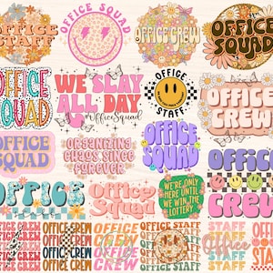 Office Squad Png Bundle, Office Staff Png, School Office Crew Png, Front Office Sublimation Designs, Office Team Worker Gift, Admin Png