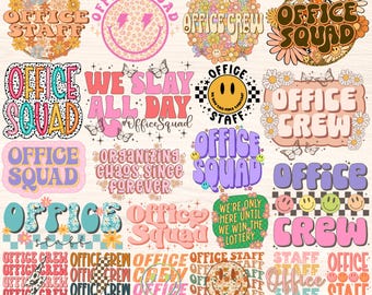 Office Squad Png Bundle, Office Staff Png, School Office Crew Png, Front Office Sublimation Designs, Office Team Worker Gift, Admin Png