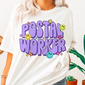 Retro Postal Worker Png, Mail Lady Sublimation Designs, Mail Carrier ...