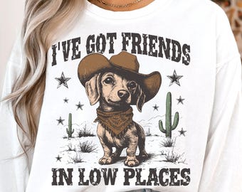 Western Dachshund Png, Funny Dachshund Mom Png, Retro Vintage Weenie Dog Lover Gift, Sublimation Designs, Dachshund Dad Digital Download
