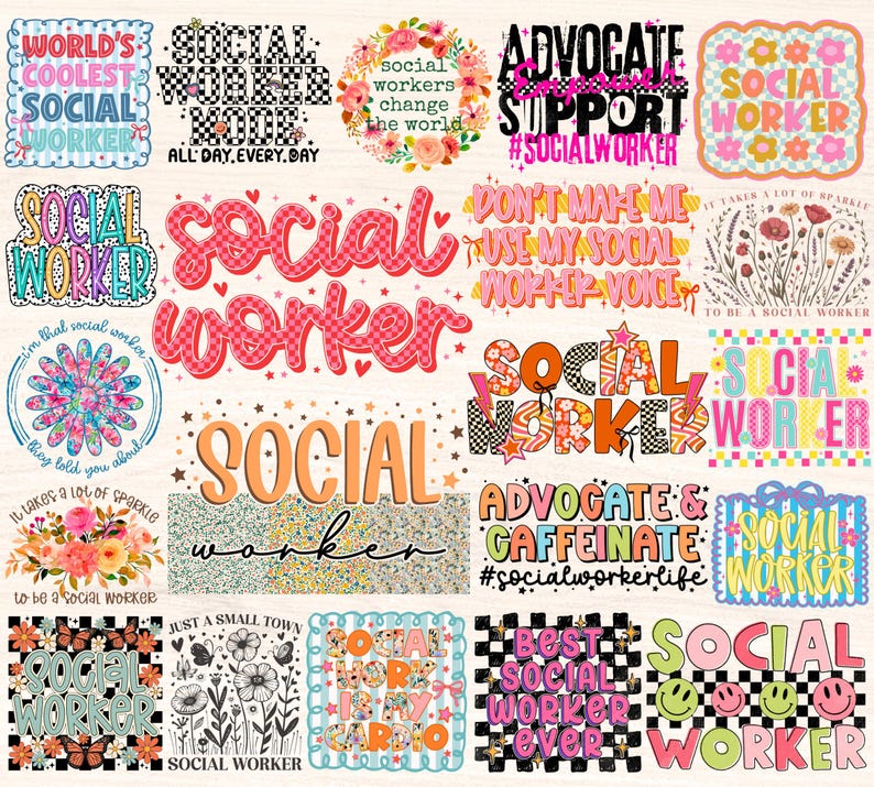 Social Worker Png Bundle, School Social Worker Png, Social Work ...