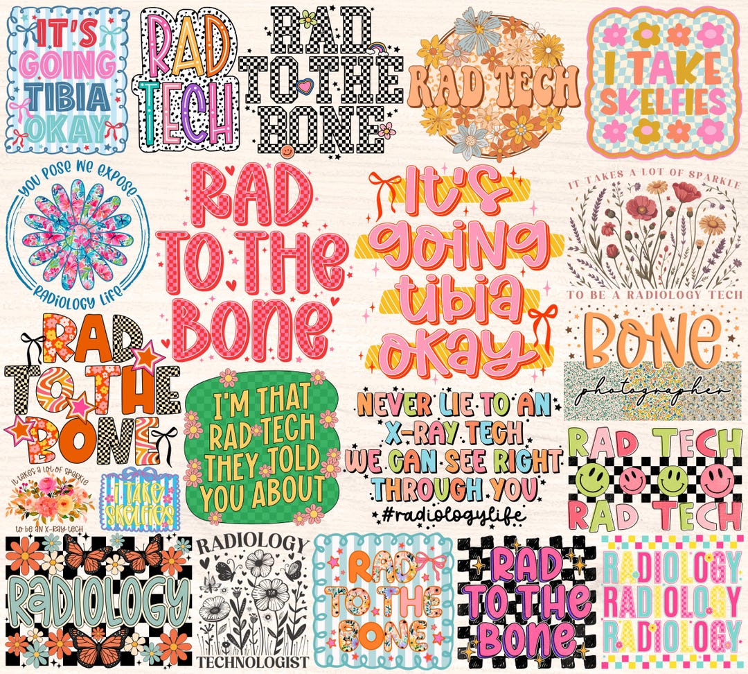 Radiology Png Bundle, Rad Tech Png, Xray Tech Sublimation Designs ...