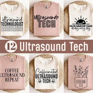 Ultrasound Tech Svg Bundle, Sonographer Svg, Ultrasound Technologist Svg, Ultrasound Tech Svg for Shirts, Sonography Life, Retro Groovy