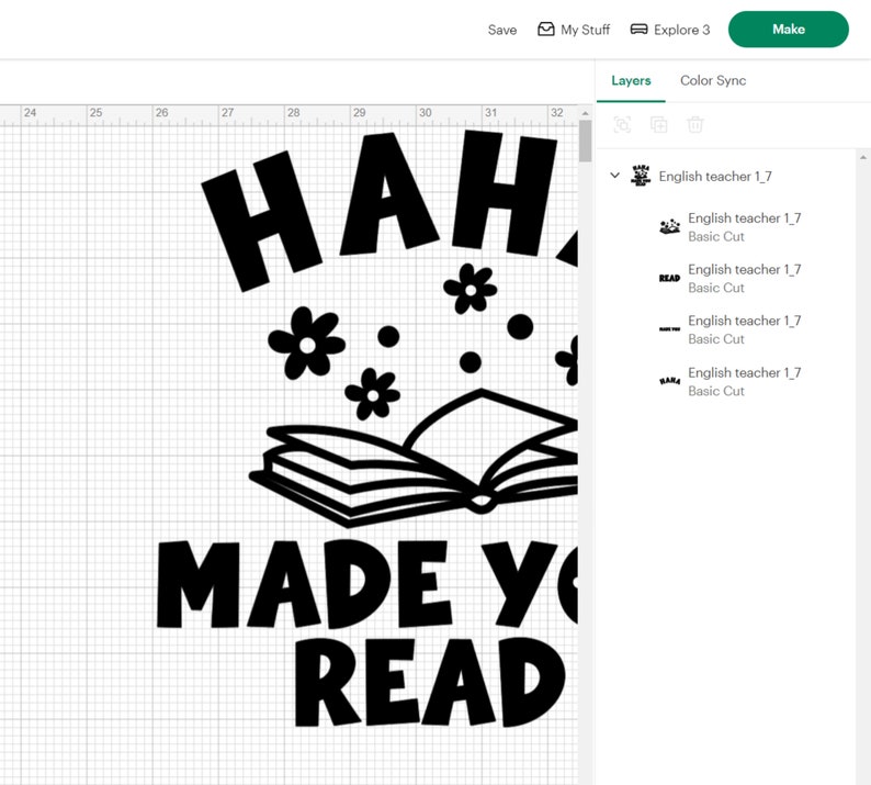May include: Black and white graphic design with the text "HAH MADE YOU READ" and an open book with flowers floating above it.