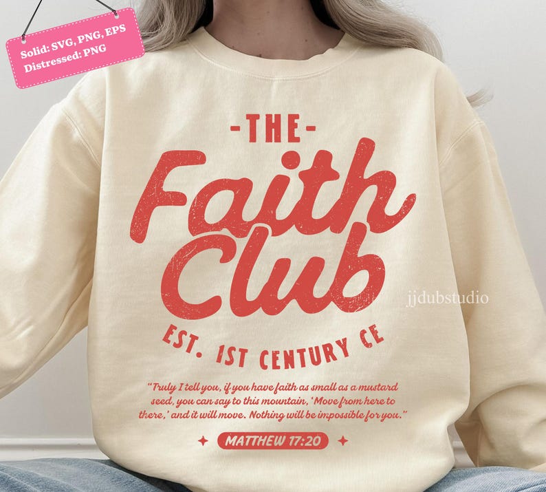 Faith Svg Png, Christian Png, Bible Verse Matthew 17 20, Religious ...