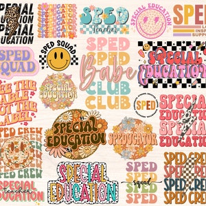 Sped Teacher Png Bundle, Special Education Png, Special Ed Sublimation ...