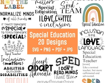 Sped Lehrer-Svg-Bundle, Spezielle Bildung Svg-Bundle, Sped geschnitten Datei für Shirts, Sped Lehrer, spezielle Ed Lehrer, Back to School, Dateien für Cricut