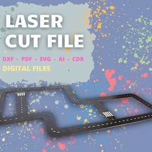 Speelgoedauto spoor multiplex, laser gesneden bestand multiplex speelgoed verjaardag kerstcadeau voor kinderen, bestandsformaat svg dxf ai cdr pdf, plotter CO2-bestanden