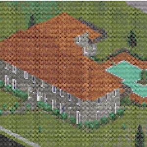 2 Sim Lane Cross Stitch Pattern 200x114 stitches The Sims 1