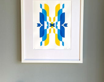 Centerpoint - Contemporary Hand Printed Screen Print