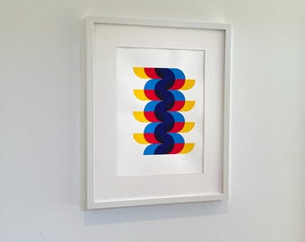 Two Way Traffic - Contemporary Hand Printed Screen Print