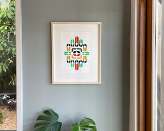Trading Post - Contemporary Hand Printed Screen Print