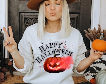 Happy Halloween PNG | Halloween PNG Sublimation File | Pumpkin PNG | Spooky Pumpkin Png | Scary Halloween Pumpkin Png | Pumpkin Png File