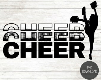Cheerleader PNG | Cheerleader Sublimation | Cheerleading Sublimation | Cheer Mom Sublimation PNG | Cheer Sublimation PNG | Cheer Life Png
