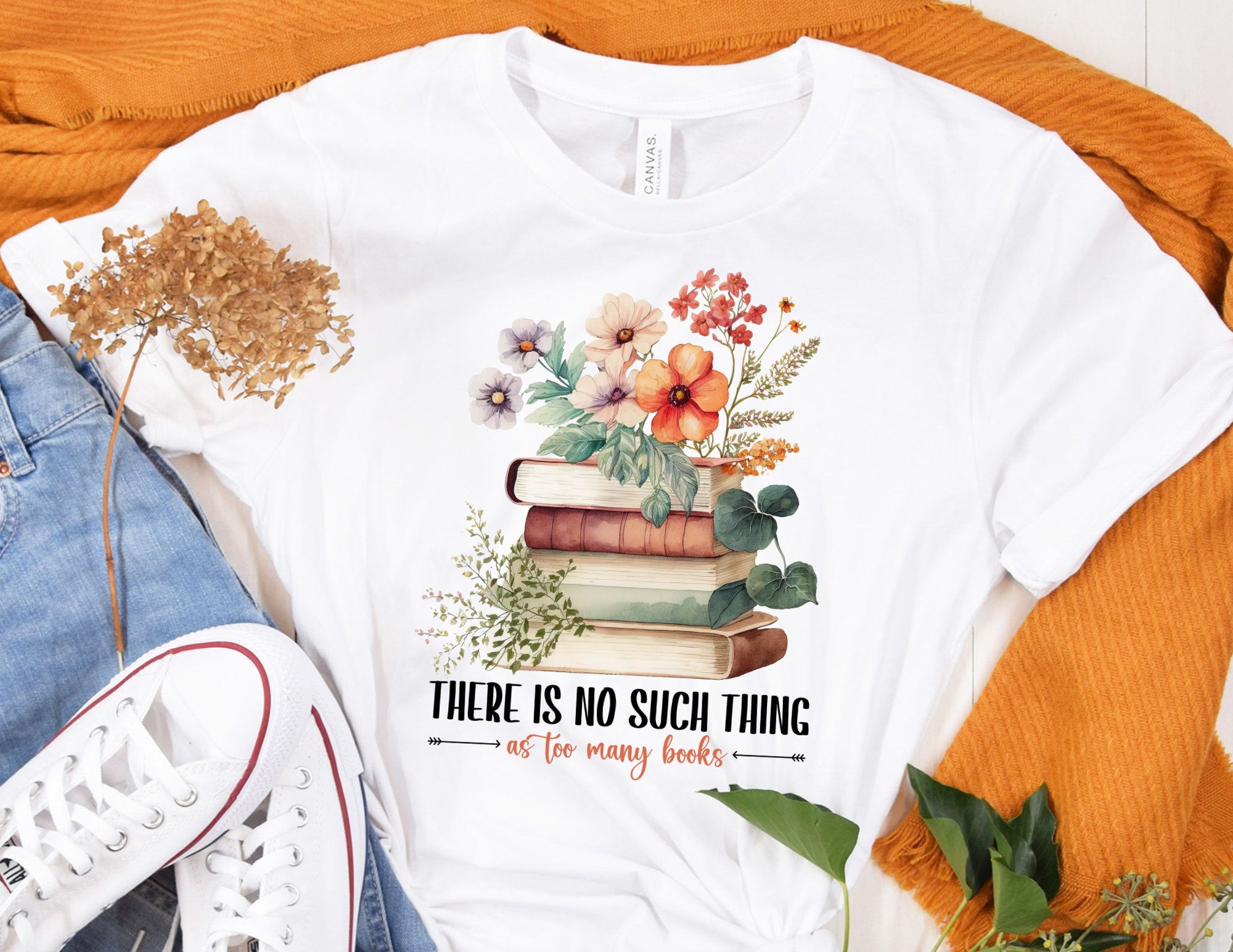 There is No Such Thing as Too Many Books PNG Bookish PNG Book Lover ...