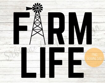 Farm Life Sublimation PNG | Windmill Sublimation Design | Farm Life PNG | Farm Life PNG Files | Western Farm Life | Life On The Farm Png