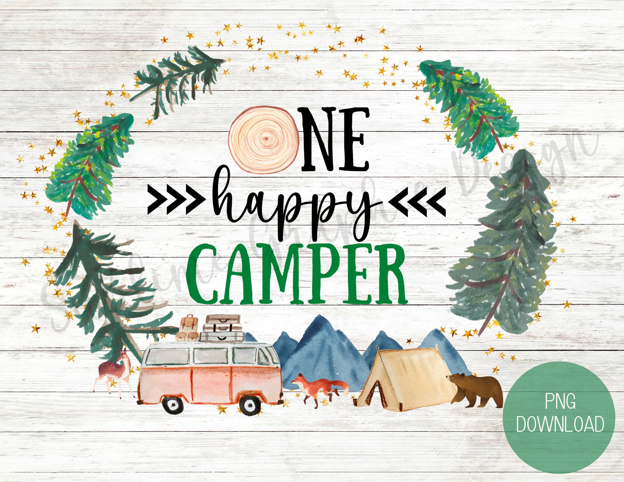 One Happy Camper First Birthday PNG Sublimation Design Camping PNG  Sublimation File Happy Camper PNG Camping Tshirt Sublimation File -   Canada