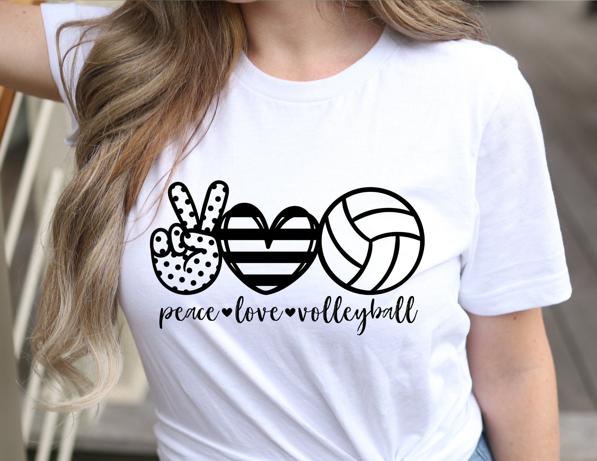 Peace Love Volleyball PNG Volleyball PNG Volleyball Sublimation