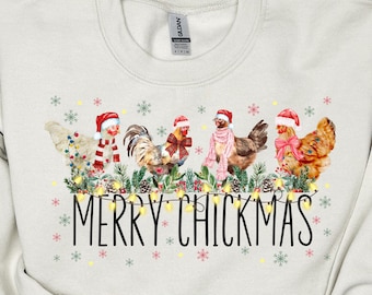 Christmas Chicken png, Christmas Lights Chicken png, Vintage Chicken png, Santa Chicken png, Retro Chickens png, Chicken Sublimation